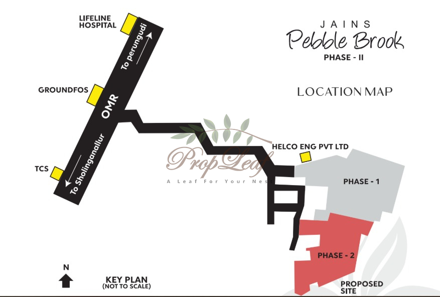 Jains Pebble Brook Location Map